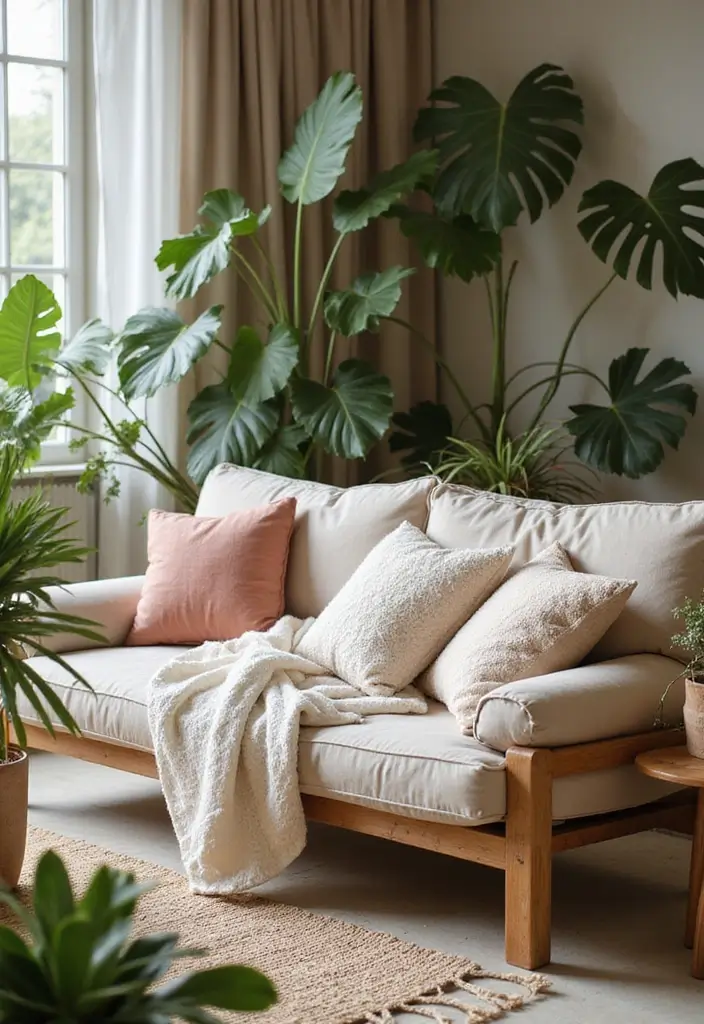 12 Bohemian Style Cushions That Will Transform Your Living Room into a Cozy Oasis! - 11. Eco-friendly Organic Cotton Cushions