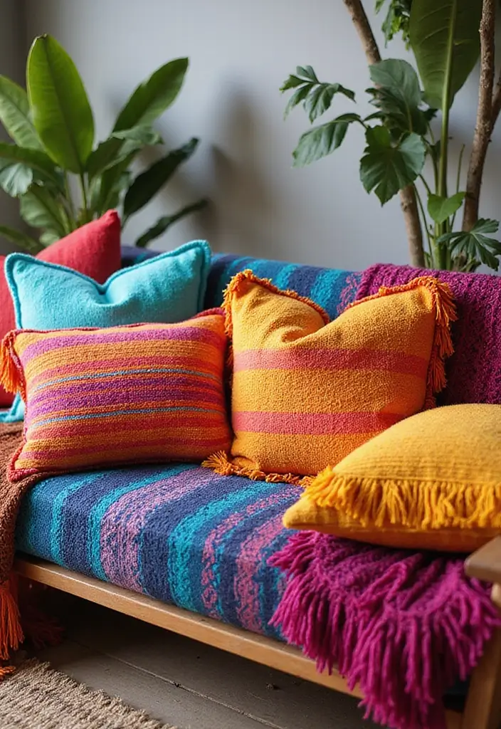 12 Bohemian Style Cushions That Will Transform Your Living Room into a Cozy Oasis! - 4. Boho Fringe Cushions
