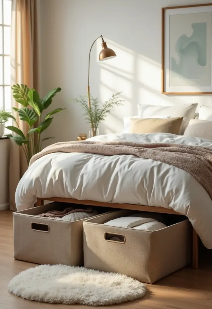 25 DIY Home Organization Projects That Will Transform Your Space (You Won't Believe #14!) - 2. Under-the-Bed Storage Bins