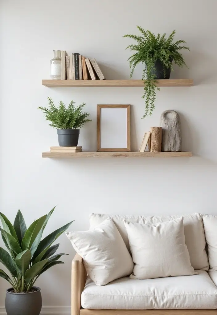 25 DIY Home Organization Projects That Will Transform Your Space (You Won't Believe #14!) - 4. Floating Shelves
