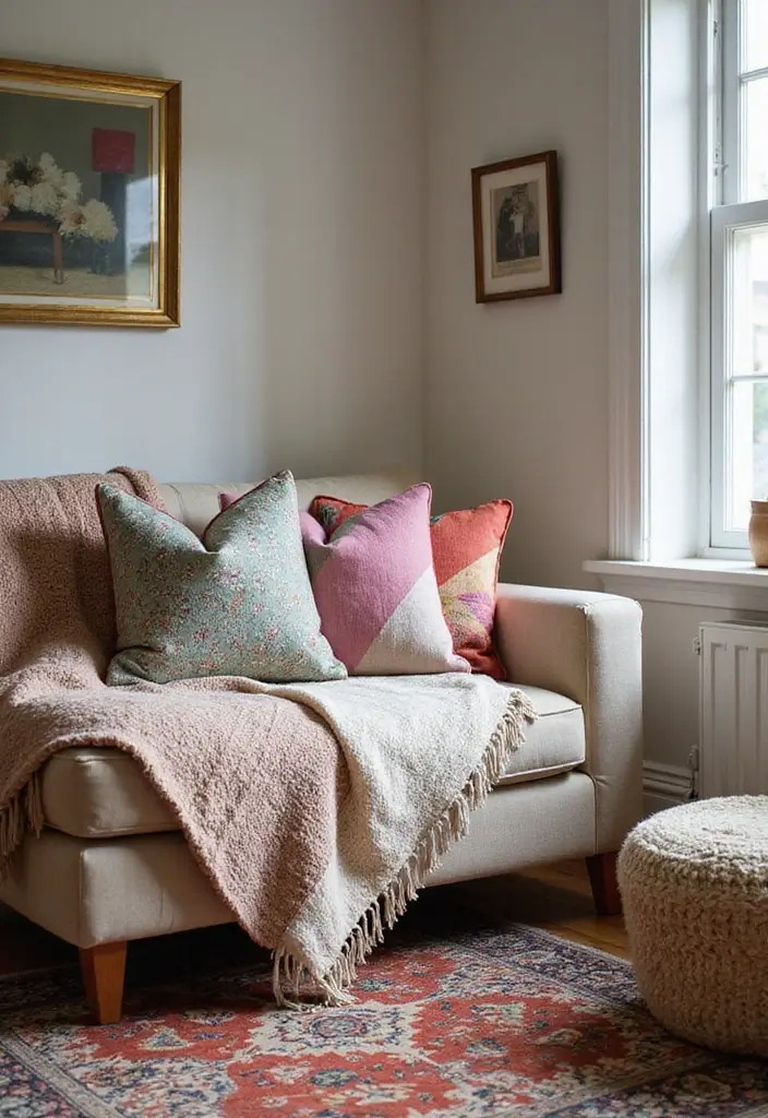 How To Instantly Upgrade Your Home Decor on a TINY Budget - 6. Layer Textiles