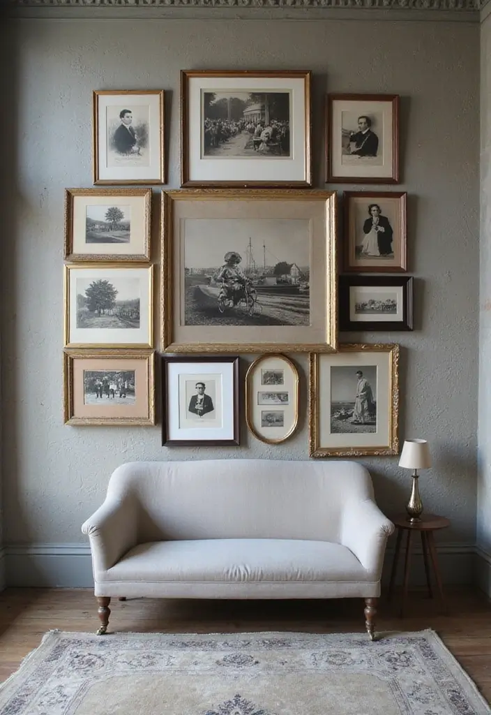 15 Stunning Vintage Wall Art Ideas That’ll Transform Your Space Instantly! - 6. Vintage Black and White Photography