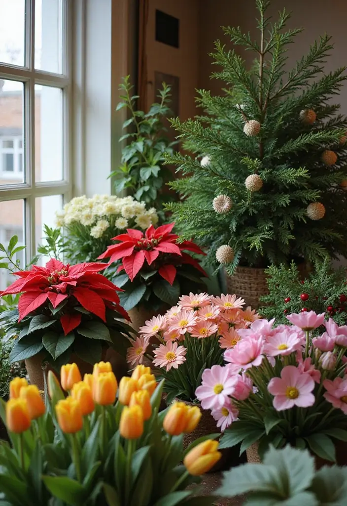 20 Stunning Indoor Plant Styling Ideas That Will Transform Your Space (You Won't Believe #7!) - 14. Seasonal Displays