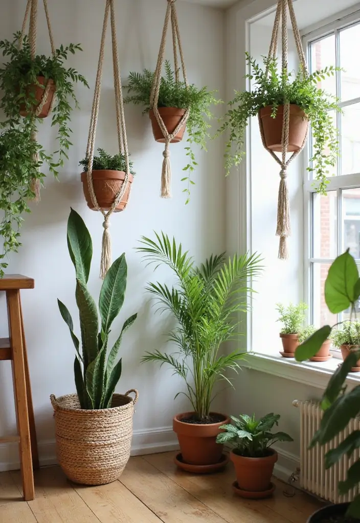 20 Stunning Indoor Plant Styling Ideas That Will Transform Your Space (You Won't Believe #7!) - 2. Hanging Gardens
