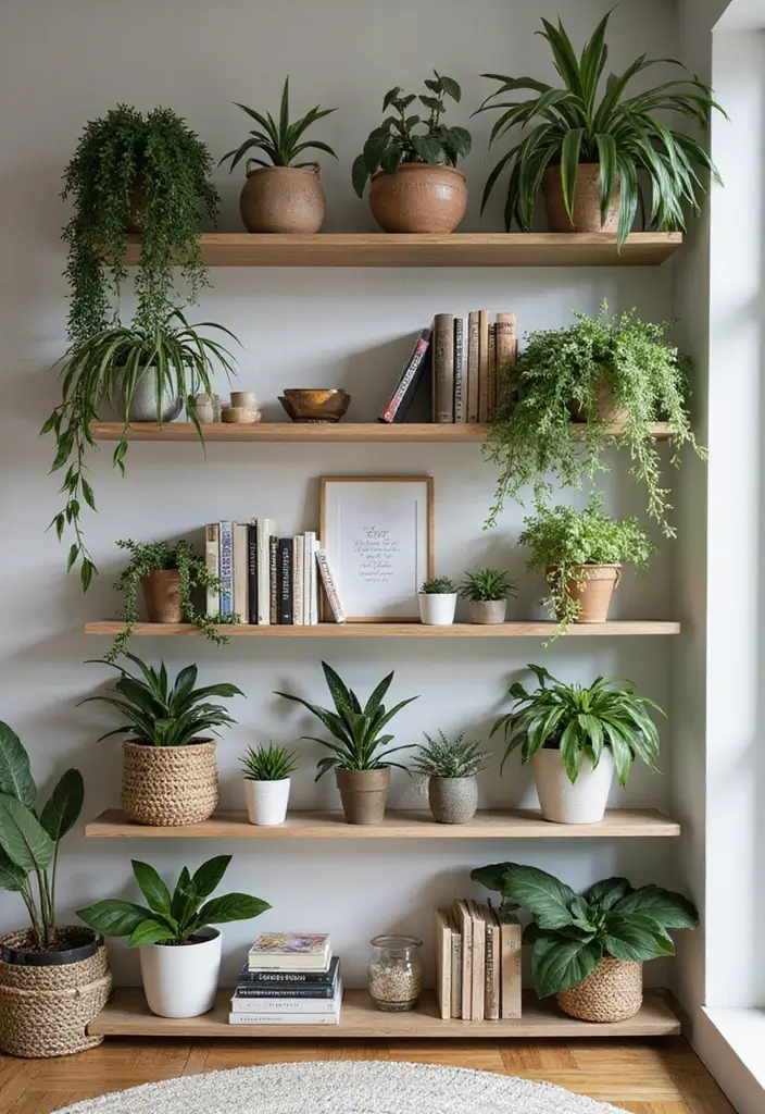 20 Stunning Indoor Plant Styling Ideas That Will Transform Your Space (You Won't Believe #7!) - 4. Plant Shelfie