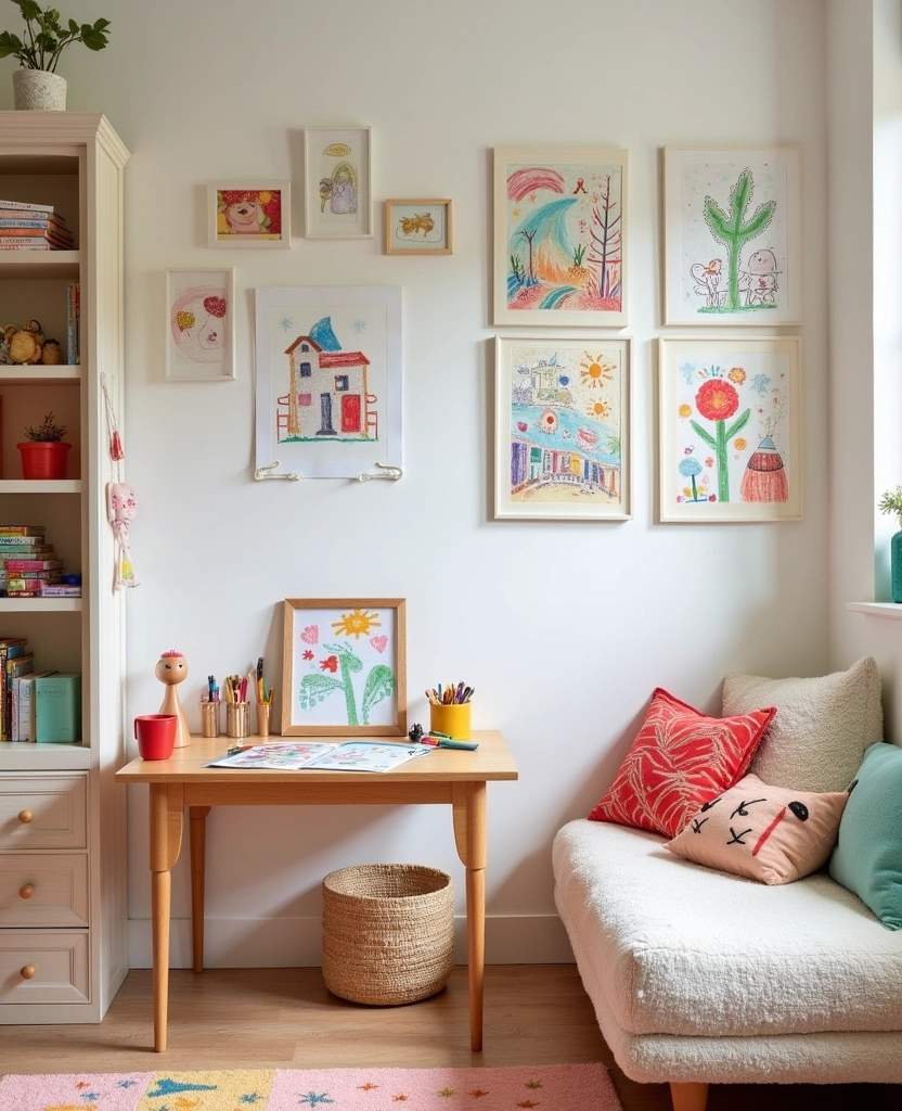 14 Budget-Friendly Kids Room Ideas That Are Chic and Functional! - 3. DIY Art Stations