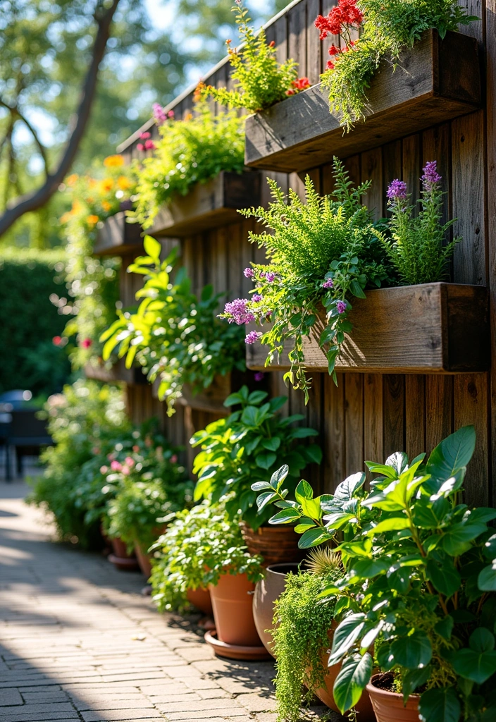 17 Patio Decor Ideas That Will Transform Your Outdoor Space Into a Summer Paradise! - 4. Vertical Garden Wall