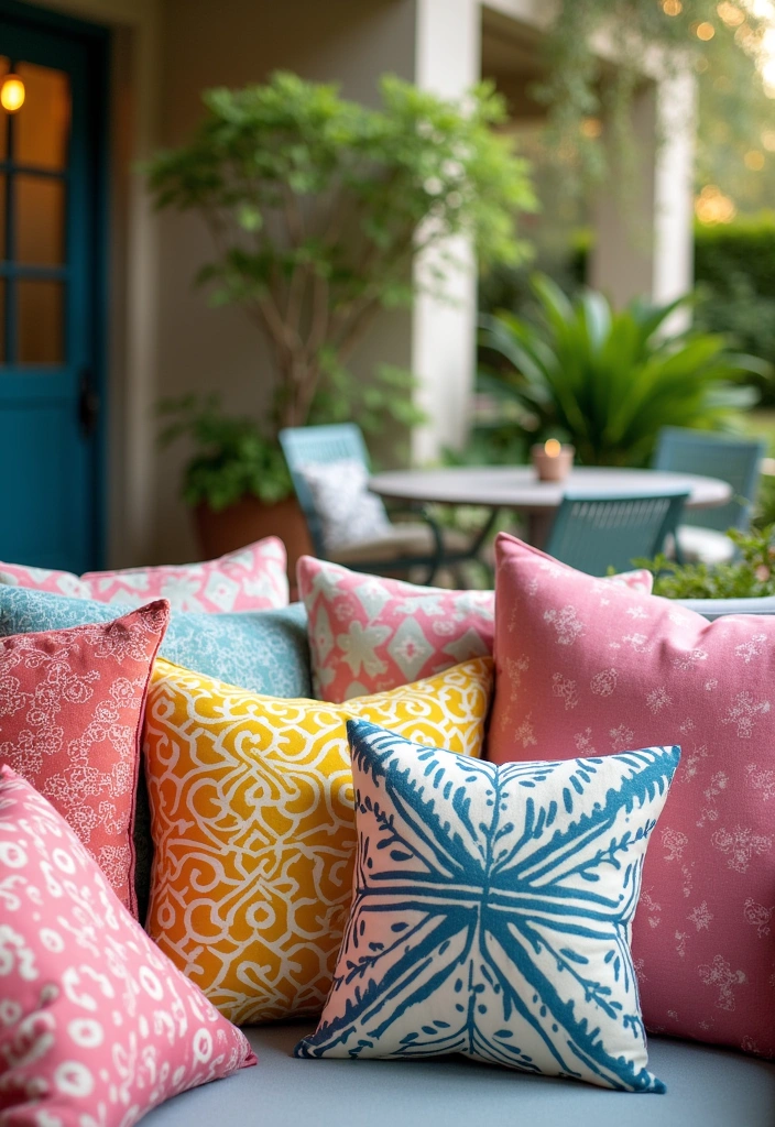 17 Patio Decor Ideas That Will Transform Your Outdoor Space Into a Summer Paradise! - 7. Chic Outdoor Pillows