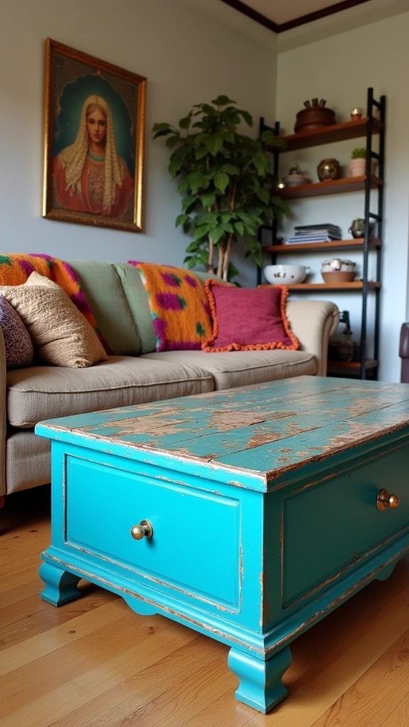 21 Gorgeous Living Room Transformations Under $200 That You Can DIY! - 2. Upcycled Furniture