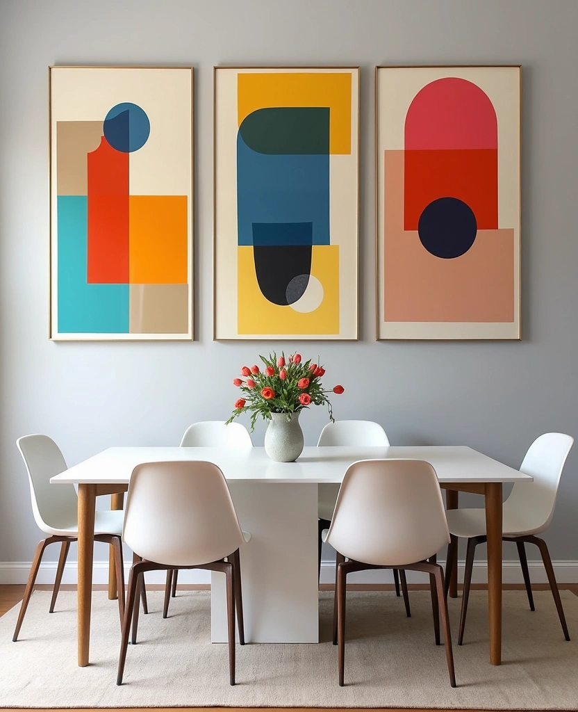 21 Stunning Modern Wall Art Ideas That Will Transform Your Space (You Won't Believe #9!) - 13. Colorful Abstract Geometric Art