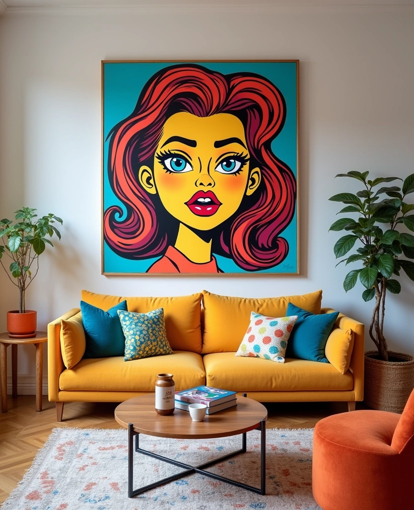 21 Stunning Modern Wall Art Ideas That Will Transform Your Space (You Won't Believe #9!) - 16. Fun Pop Art