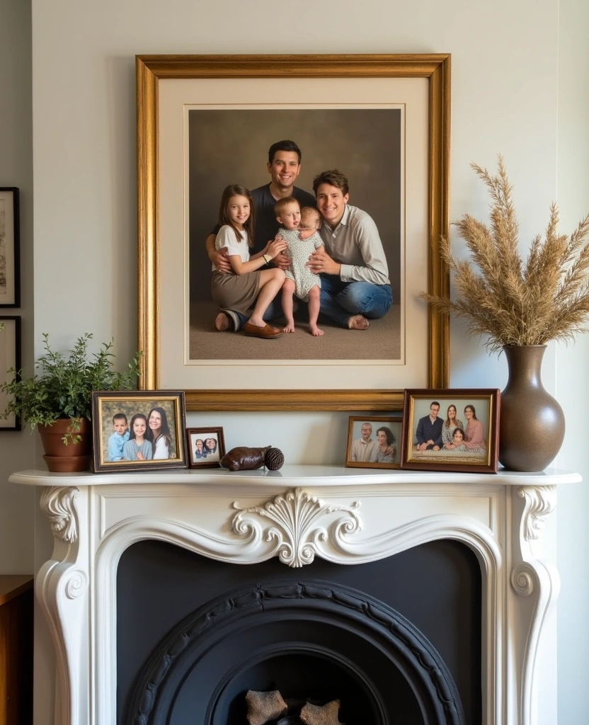 21 Stunning Modern Wall Art Ideas That Will Transform Your Space (You Won't Believe #9!) - 21. Personalized Family Portraits