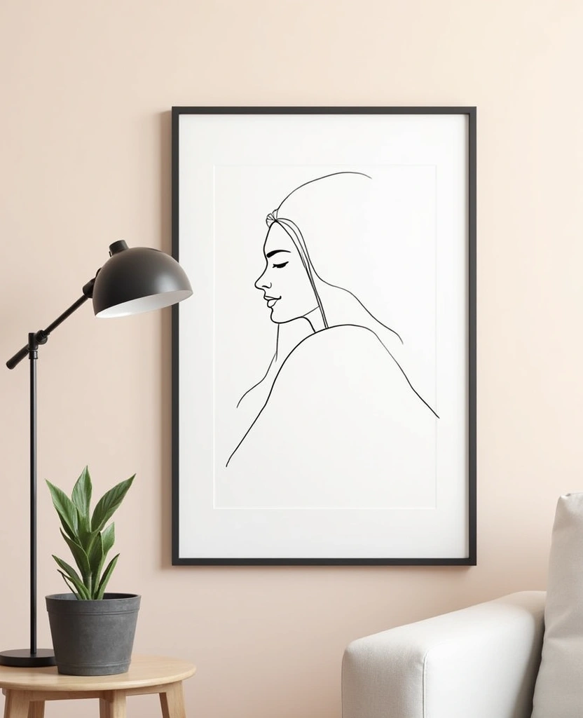 21 Stunning Modern Wall Art Ideas That Will Transform Your Space (You Won't Believe #9!) - 3. Minimalist Line Art