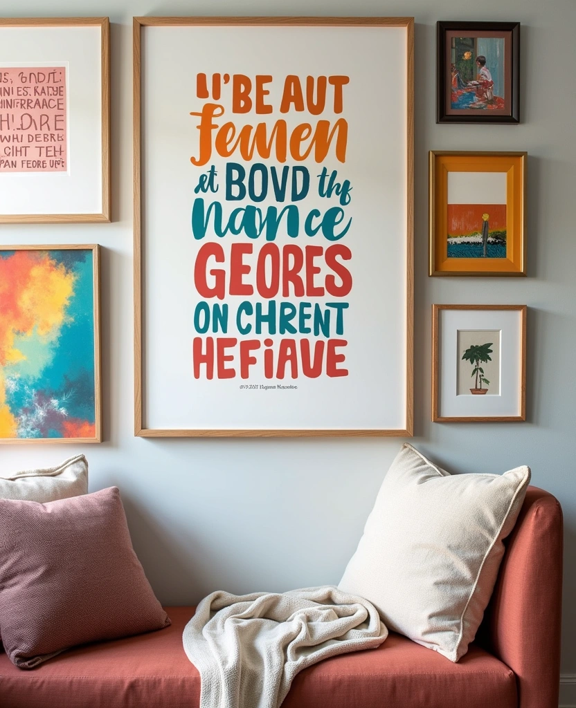 21 Stunning Modern Wall Art Ideas That Will Transform Your Space (You Won't Believe #9!) - 4. Bold Typography Prints