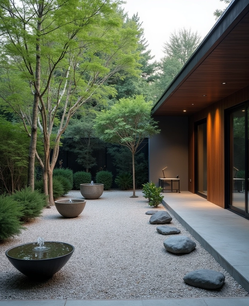 21 Stunning Outdoor Patio Inspirations That'll Make Your Neighbors Green with Envy! - 19. Modern Minimalist Escape