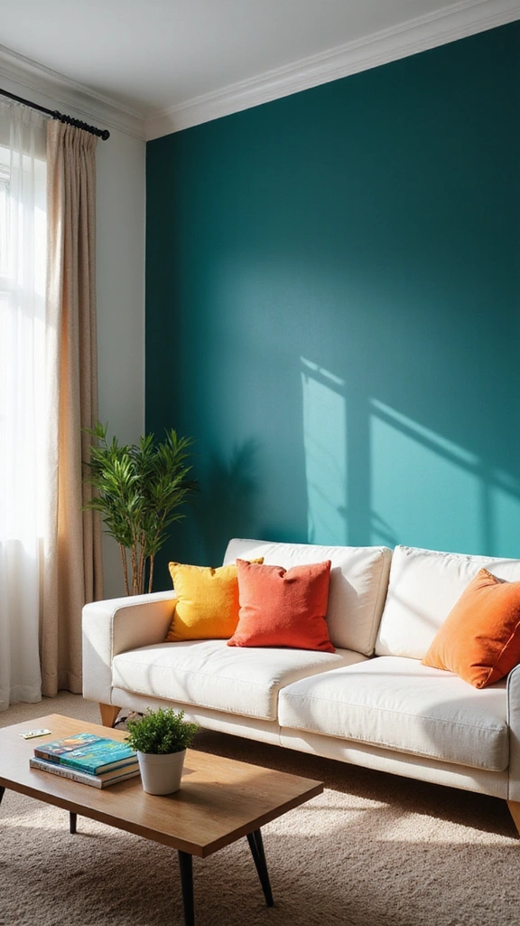 Secretly Hating Your Living Room? These Simple Decor Changes Will Spark Joy Instantly! - 1. Paint a Feature Wall