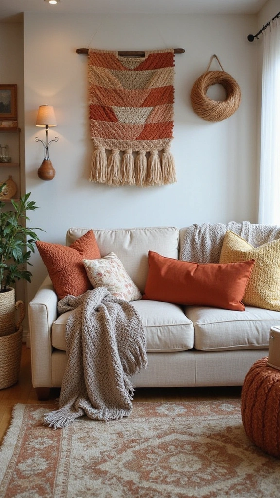 Secretly Hating Your Living Room? These Simple Decor Changes Will Spark Joy Instantly! - 4. Incorporate Textiles