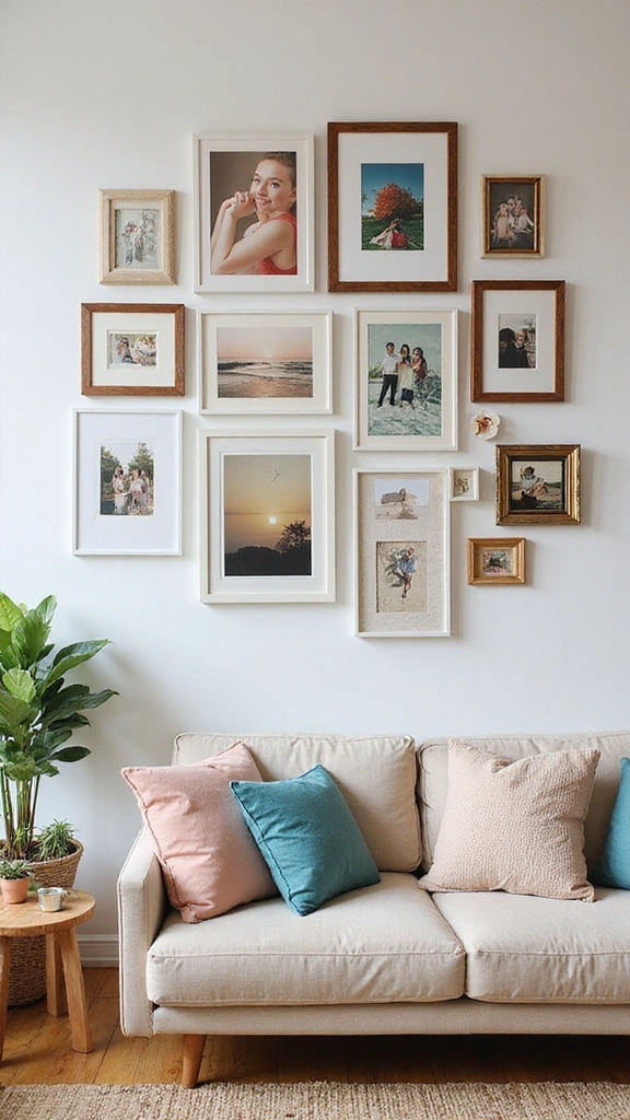Secretly Hating Your Living Room? These Simple Decor Changes Will Spark Joy Instantly! - 5. Create a Gallery Wall