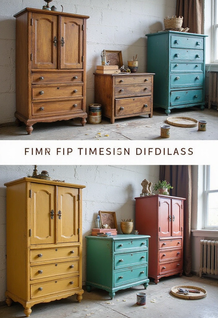 10 Genius Home Decor Hacks That Will Blow Your Mind (Seriously!) - 1. Transform Old Furniture with Paint
