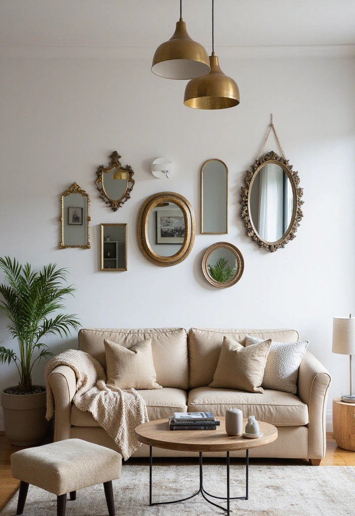 10 Genius Home Decor Hacks That Will Blow Your Mind (Seriously!) - 3. Utilize Mirrors for a Chic Illusion