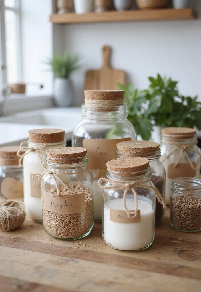 10 Genius Home Decor Hacks That Will Blow Your Mind (Seriously!) - 4. Upcycle Glass Jars into Decorative Storage