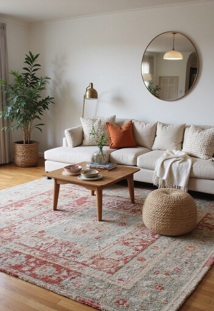 10 Genius Home Decor Hacks That Will Blow Your Mind (Seriously!) - 5. Layer Rugs for Texture and Warmth