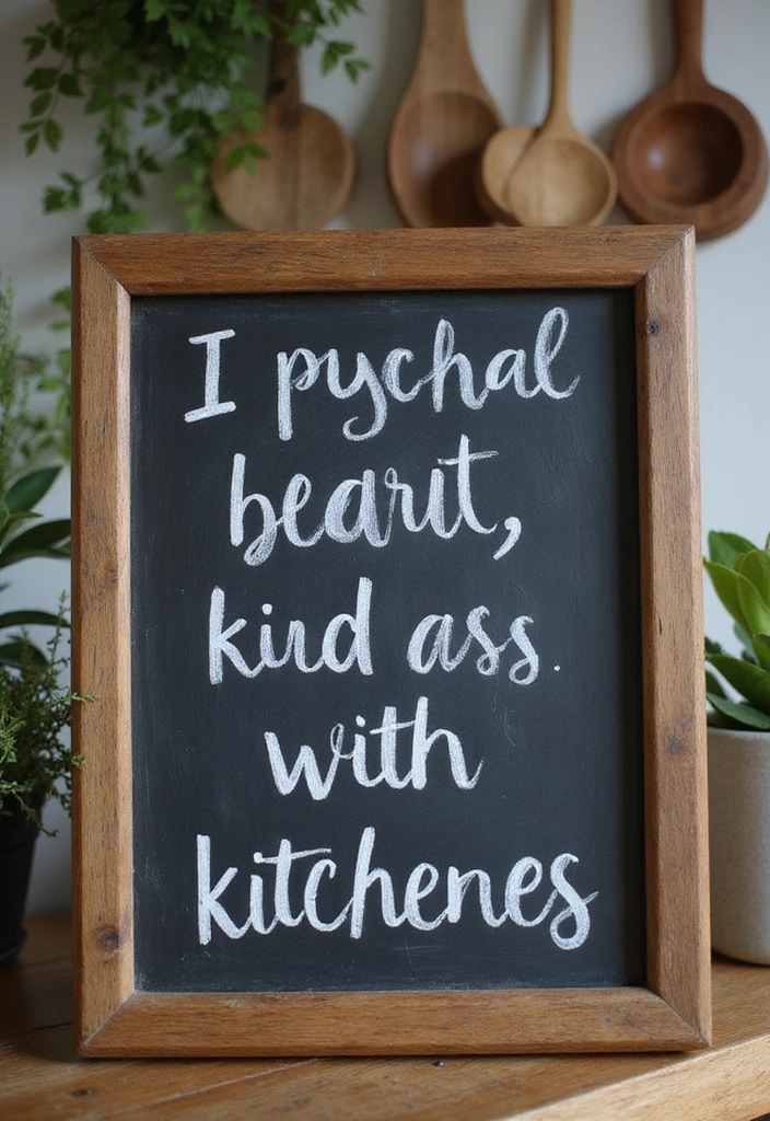 Easiest DIY Home Decor Projects EVER! (Perfect for Beginners) - 14. Chalkboard Sign