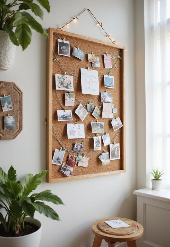 Easiest DIY Home Decor Projects EVER! (Perfect for Beginners) - 4. DIY Photo Board