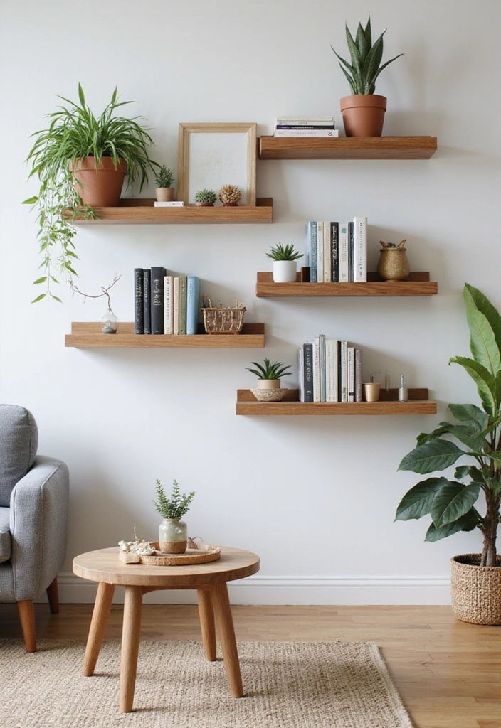 10 DIY Home Improvement Projects That Will Transform Your Space Overnight! - 3. Install Floating Shelves