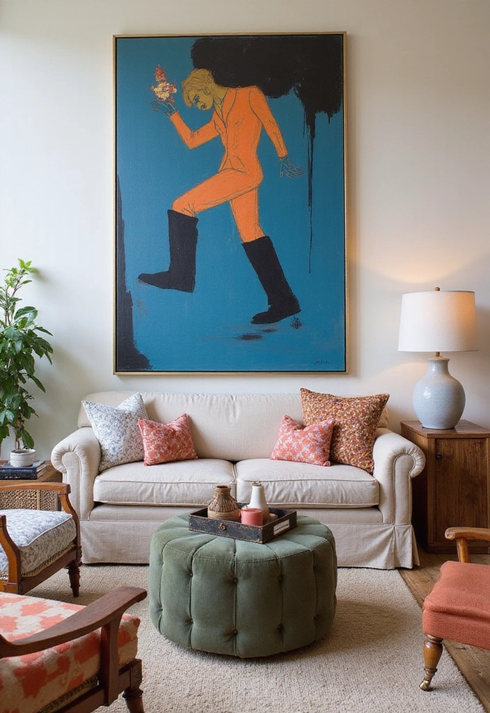 13 Eclectic Furniture Arrangements That Will Transform Your Space (You Won't Believe #5!) - 10. Artistic Expression