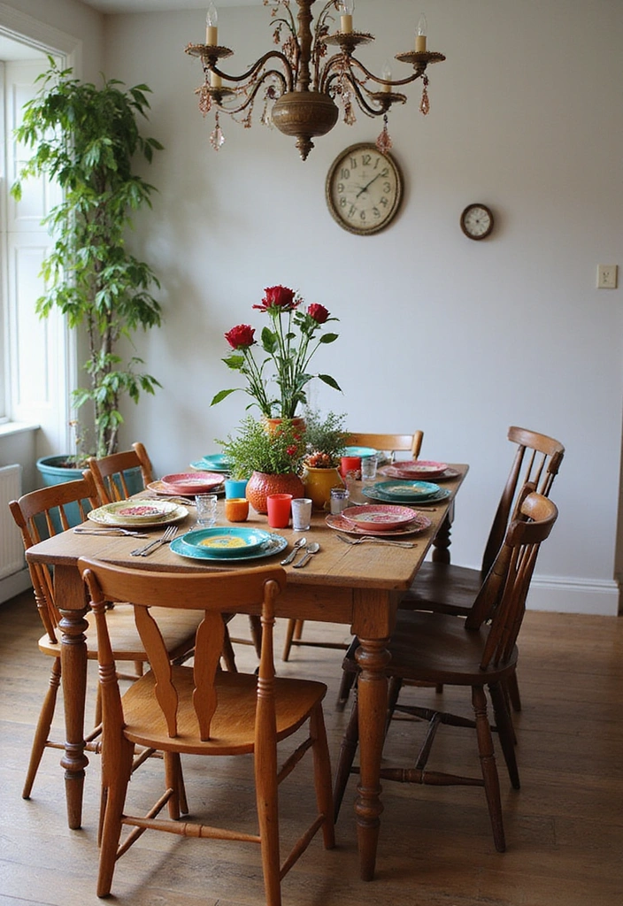 13 Eclectic Furniture Arrangements That Will Transform Your Space (You Won't Believe #5!) - 4. Eclectic Dining Delight