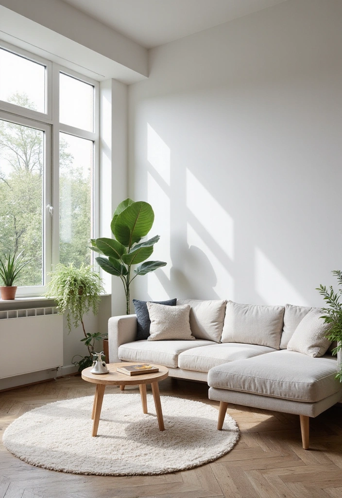 15 Cozy Living Room Setups That’ll Make You Want to Curl Up with a Blanket! - 2. Minimalist Comfort