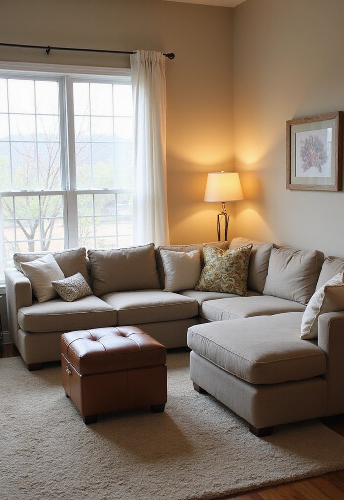 15 Cozy Living Room Setups That’ll Make You Want to Curl Up with a Blanket! - 7. Family-Friendly Comfort