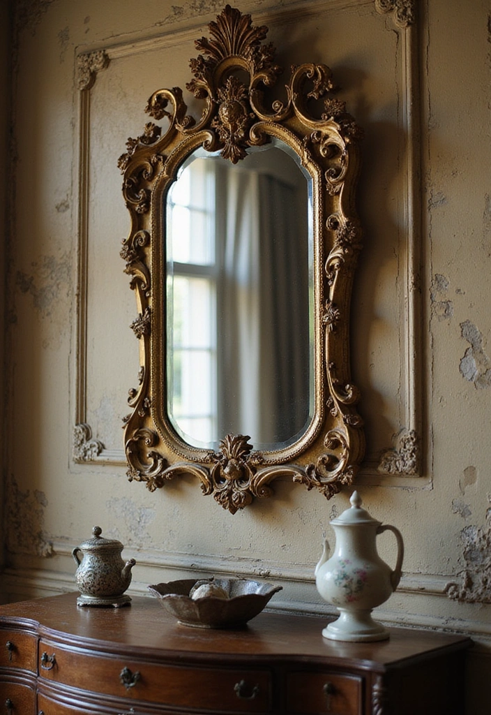 15 Vintage Home Accents That'll Transform Your Space into a Timeless Oasis! - 1. Antique Mirror