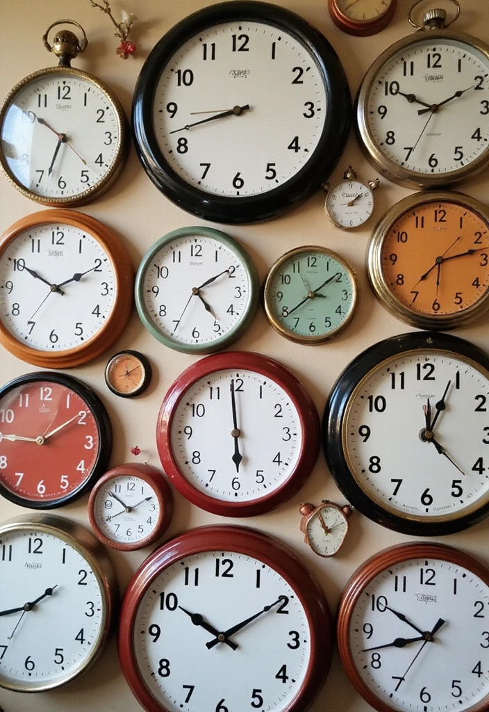 15 Vintage Home Accents That'll Transform Your Space into a Timeless Oasis! - 12. Retro Wall Clocks