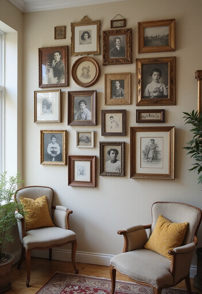 15 Vintage Home Accents That'll Transform Your Space into a Timeless Oasis! - 14. Vintage Picture Frames