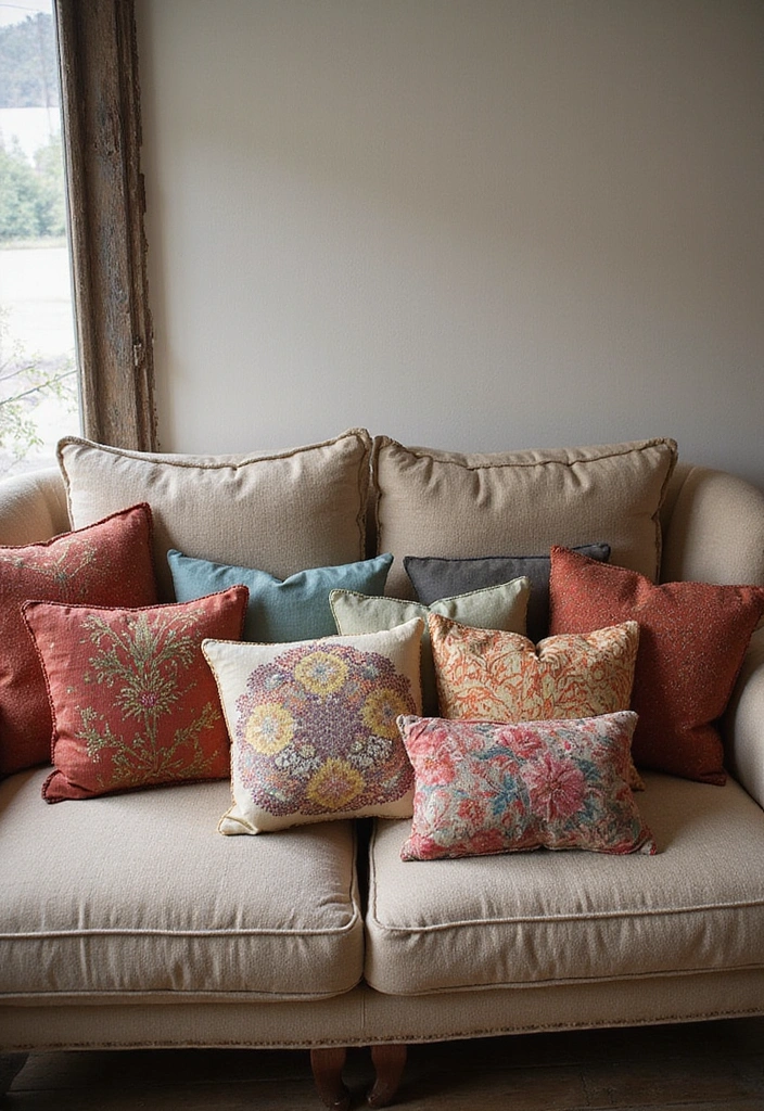 15 Vintage Home Accents That'll Transform Your Space into a Timeless Oasis! - 15. Vintage Throw Pillows