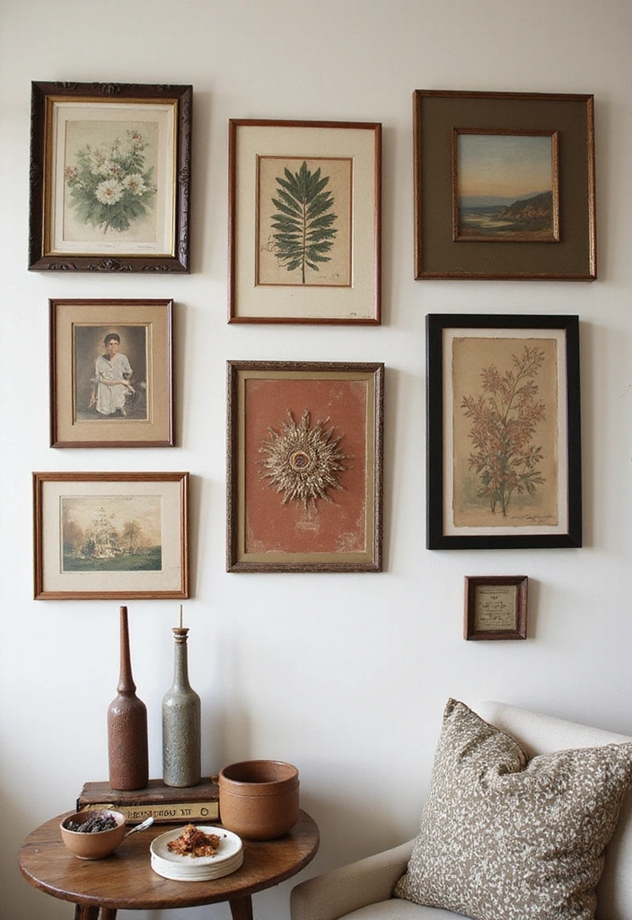 15 Vintage Home Accents That'll Transform Your Space into a Timeless Oasis! - 5. Vintage Wall Art
