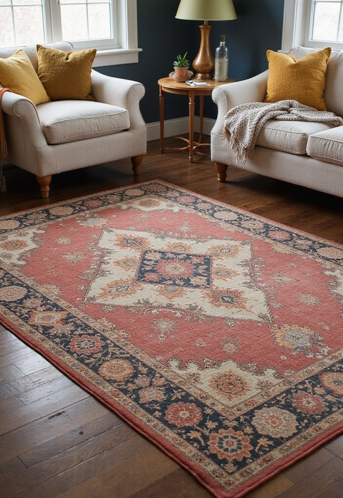 15 Vintage Home Accents That'll Transform Your Space into a Timeless Oasis! - 6. Retro Rugs