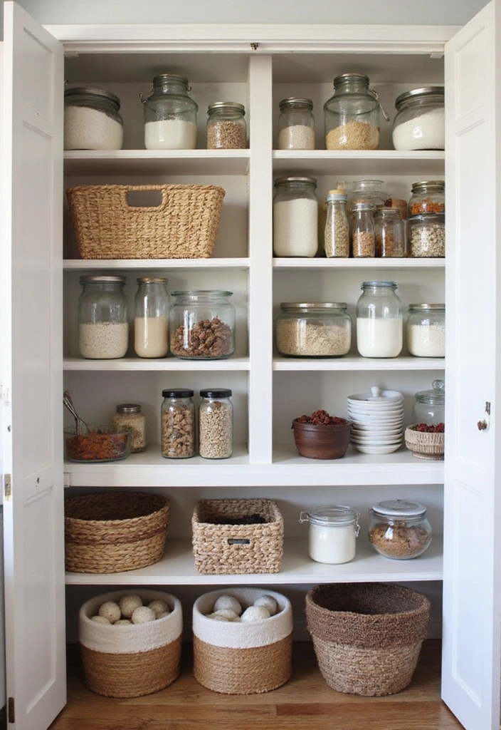 21 Stunning Farmhouse Kitchen Decor Ideas That Will Make You Fall in Love with Cooking Again! - 15. Farmhouse Pantry Organization