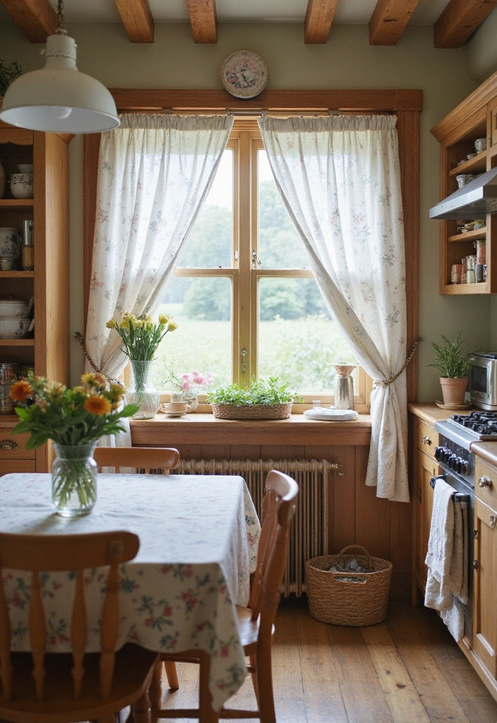 21 Stunning Farmhouse Kitchen Decor Ideas That Will Make You Fall in Love with Cooking Again! - 5. Cozy Textiles and Fabrics