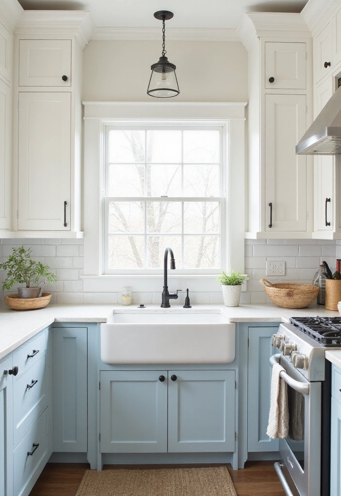 21 Stunning Farmhouse Kitchen Decor Ideas That Will Make You Fall in Love with Cooking Again! - 7. Painted Cabinets