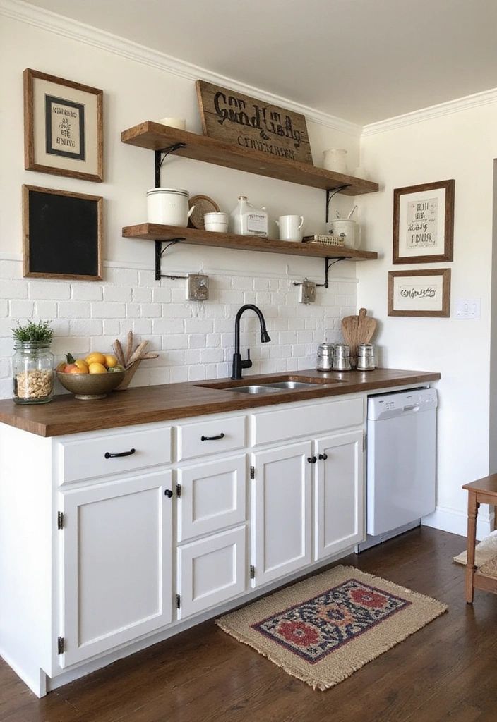 21 Stunning Farmhouse Kitchen Decor Ideas That Will Make You Fall in Love with Cooking Again! - 8. Rustic Wall Art