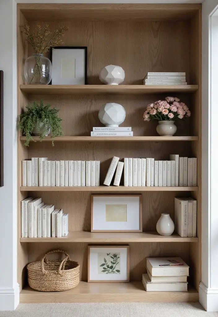 How To Style Your Bookshelves for Maximum Impact - 6. Create Symmetry and Balance