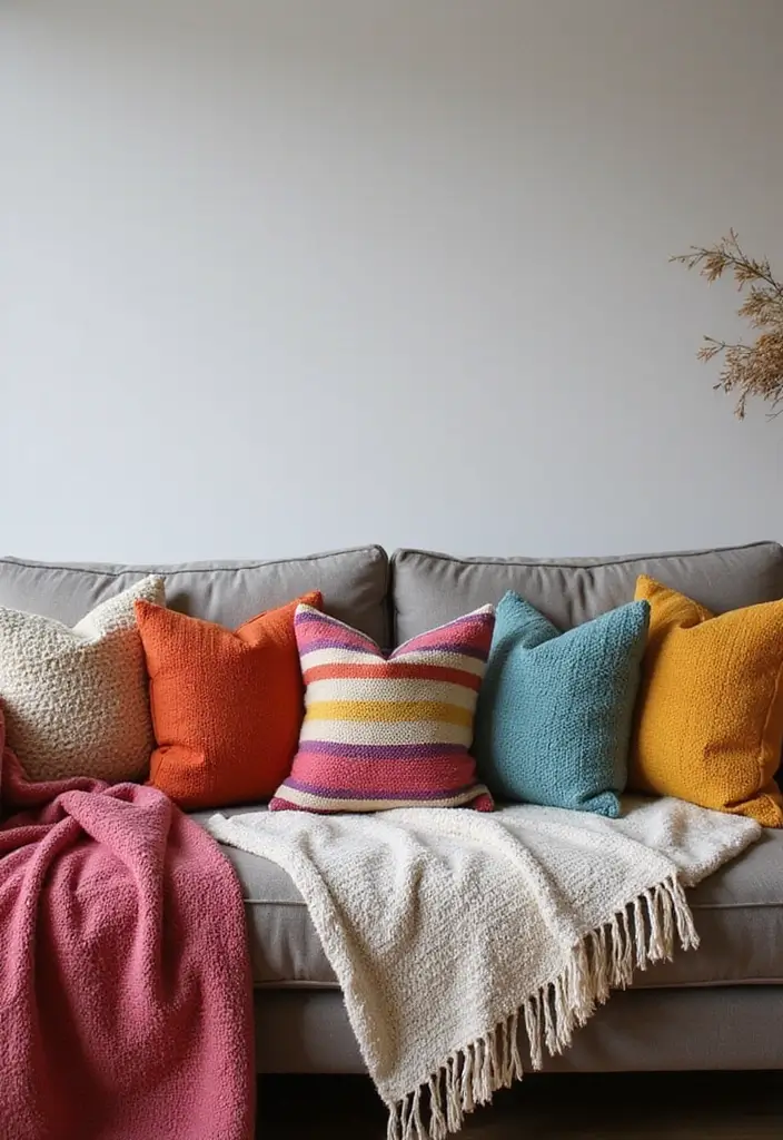 Unlock Your Dream Home: 10 Budget-Friendly Decor Hacks That'll Blow Your Mind! - 8. Pillows and Throws Galore